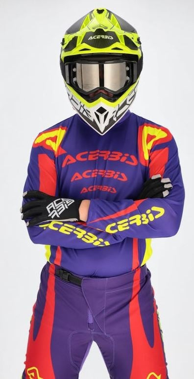 PANTS MX TRACK ASKAR, PURPLE/RED