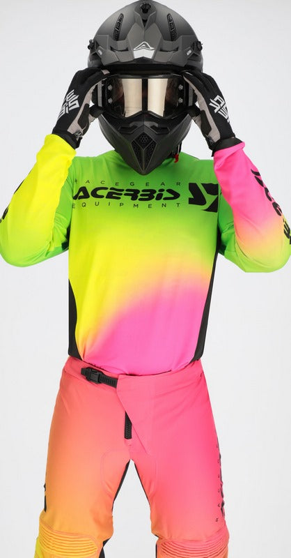 JERSEY MX J-TRACK STABI, FUCSIA/YELLOW FLUO