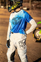 JERSEY J-WINDY VENTED WATERMARK, BLUE/WHITE