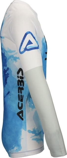 JERSEY J-WINDY VENTED WATERMARK, BLUE/WHITE