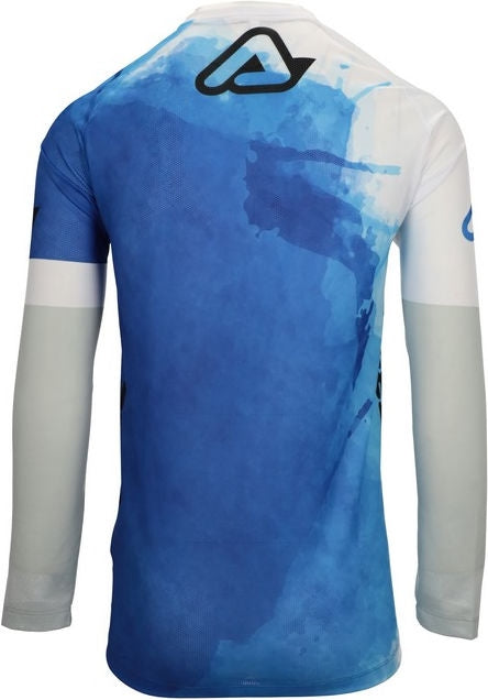 JERSEY J-WINDY VENTED WATERMARK, BLUE/WHITE