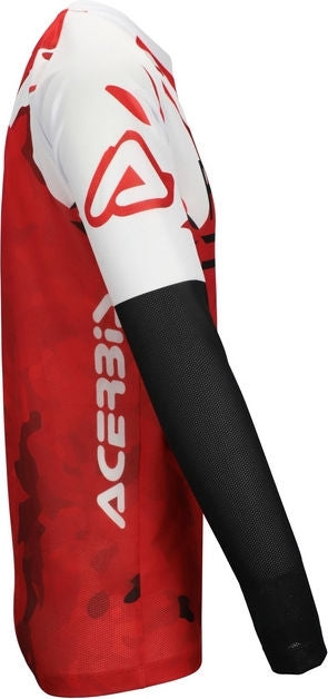 JERSEY J-WINDY VENTED WATERMARK, RED/WHITE