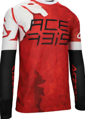 JERSEY J-WINDY VENTED WATERMARK, RED/WHITE
