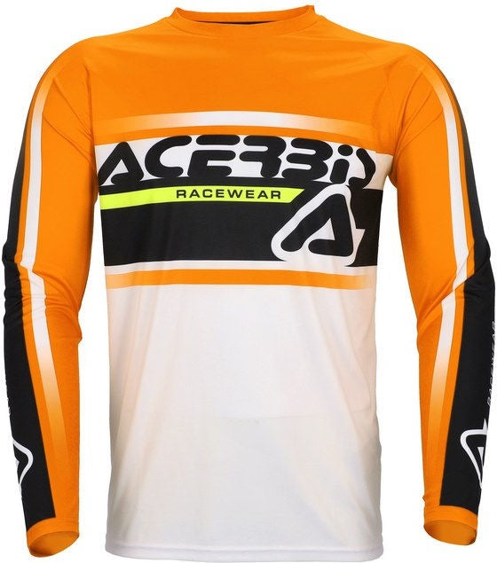 JERSEY MX LINEAR LUGO, ORANGE/WHITE, Size XXL