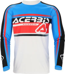 JERSEY MX LINEAR LUGO, WHITE/BLUE