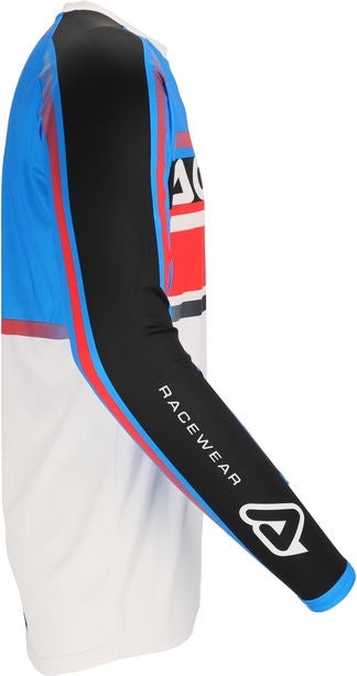 JERSEY MX LINEAR LUGO, WHITE/BLUE