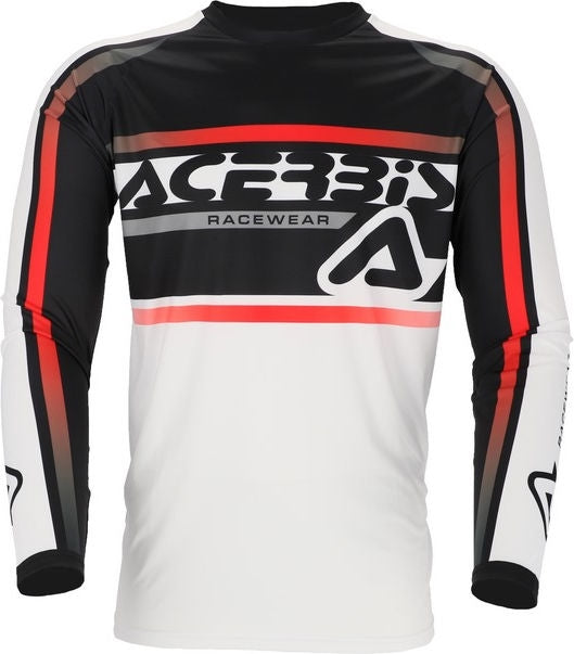 JERSEY MX LINEAR LUGO, WHITE/BLACK