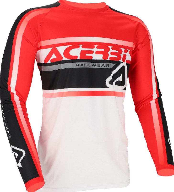 JERSEY MX LINEAR LUGO, WHITE/RED