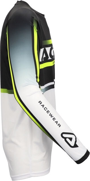 JERSEY MX LINEAR LUGO, BLACK/WHITE, Size XXL