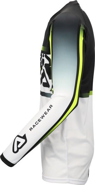 JERSEY MX LINEAR LUGO, BLACK/WHITE, Size XXXL