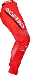 PANTS MX LINEAR LUGO, RED/WHITE