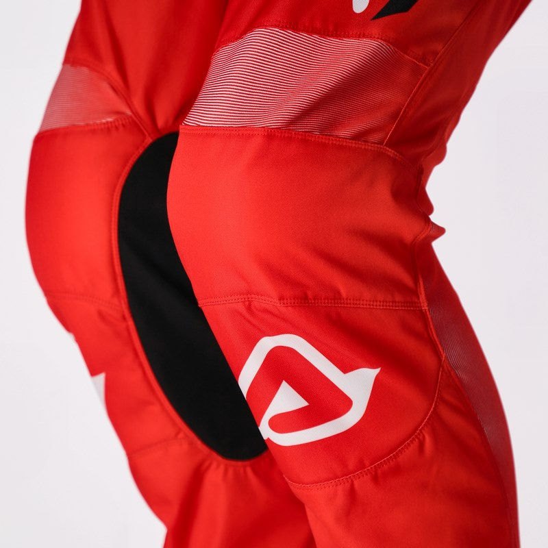 PANTS MX LINEAR LUGO, RED/WHITE