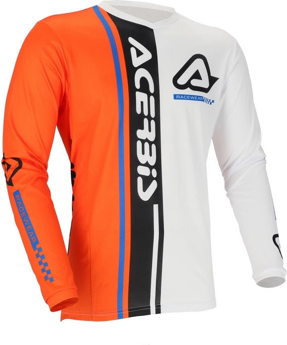 JERSEY MX J-TRACK CONNECTION, WHITE/ORANGE