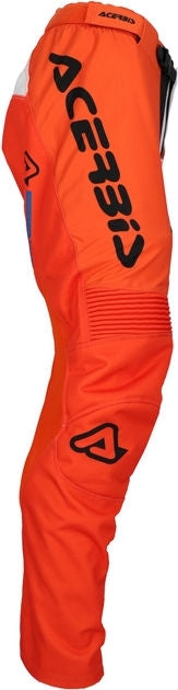 PANTS MX TRACK CONNECTION, WHITE/ORANGE