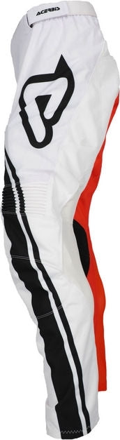 PANTS MX TRACK CONNECTION, WHITE/ORANGE