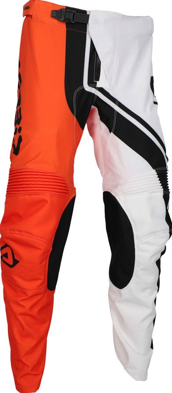PANTS MX TRACK CONNECTION, WHITE/ORANGE