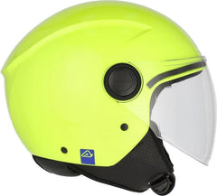 JET BREZZA HELMET, FLUO YELLOW