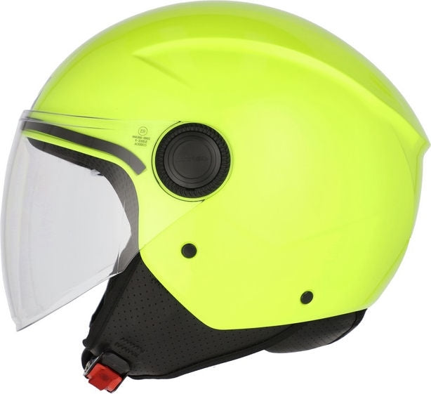 JET BREZZA HELMET, FLUO YELLOW
