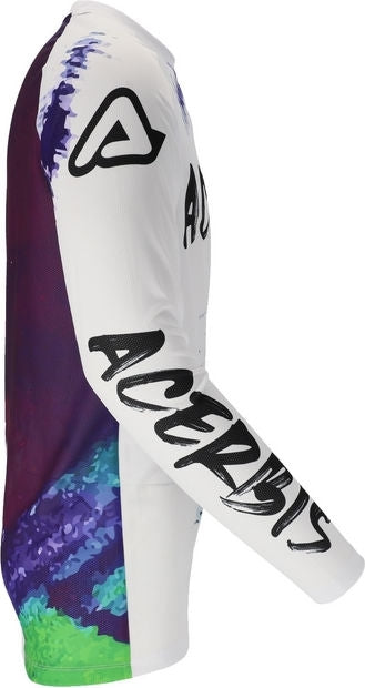 JERSEY J-WINDY VENTED BRUSH, WHITE/PURPLE