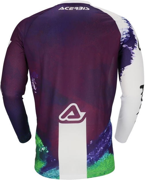 JERSEY J-WINDY VENTED BRUSH, WHITE/PURPLE