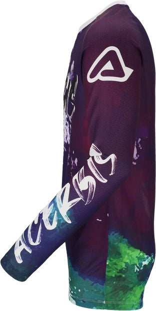 JERSEY J-WINDY VENTED BRUSH, WHITE/PURPLE