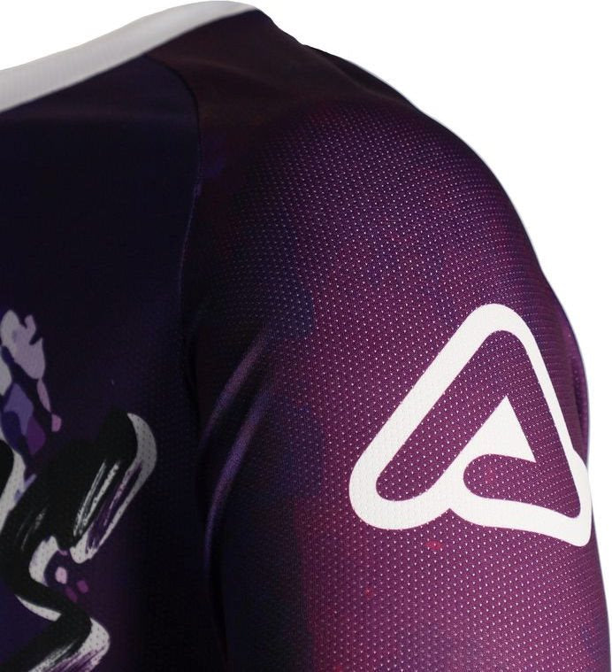 JERSEY J-WINDY VENTED BRUSH, WHITE/PURPLE