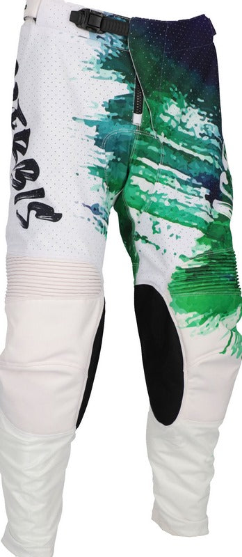 PANTS K-WINDY VENTED BRUSH, WHITE/GREEN
