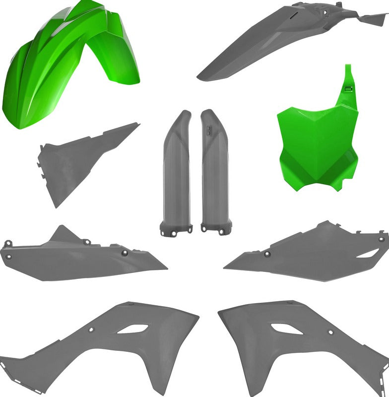 FULL PLASTIC KIT, GREEN/GREY