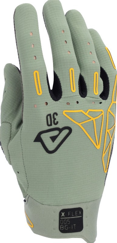 GLOVES X-FLEX 2.0, BLACK/GREEN