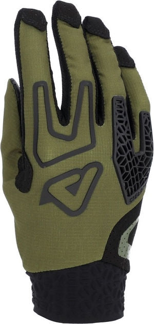 ENDURO RACE GLOVES, MILITARY GREEN
