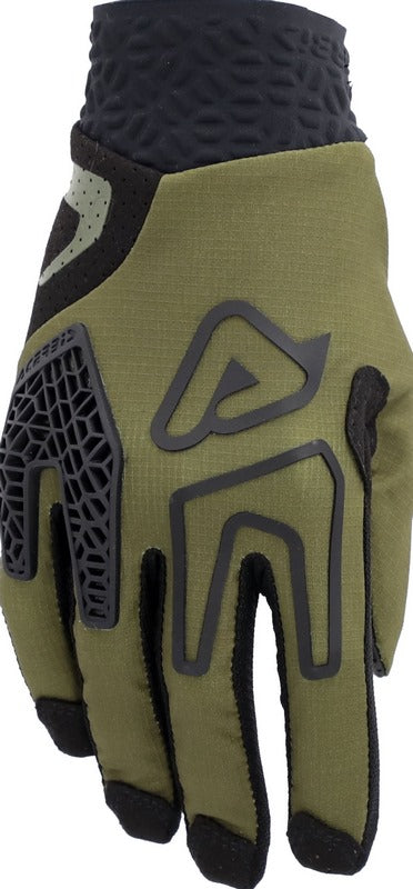ENDURO RACE GLOVES, MILITARY GREEN