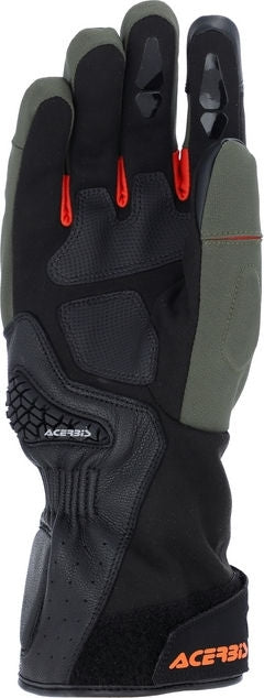 CE CROSSOVER WP GLOVES, BLACK/GREEN