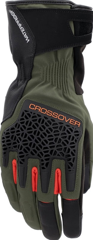 CE CROSSOVER WP GLOVES, BLACK/GREEN