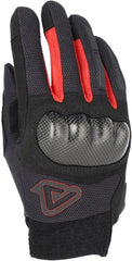 CE RAMSEY MY VENTED PRO GLOVES, BLACK/RED