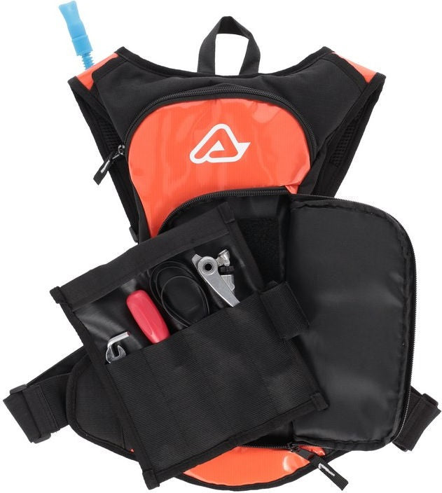 BACKPACK ACQUA LOGO 5L, ORANGE/WHITE