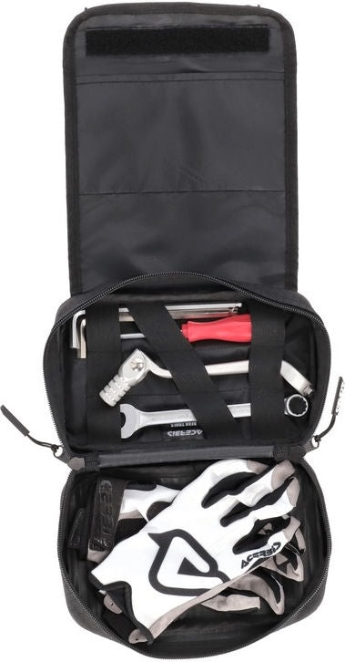 REAR TOOLS BAG LOGO, BLACK/WHITE