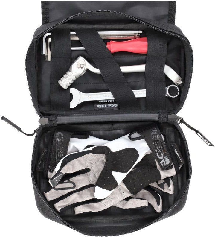 REAR TOOLS BAG LOGO, BLACK/WHITE