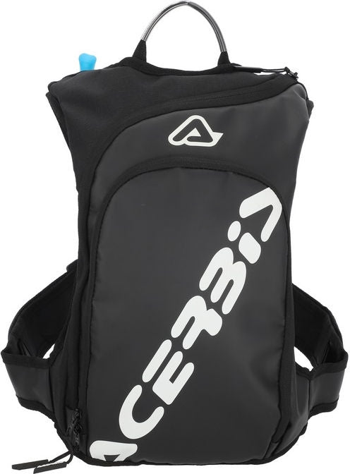 SATHER LOGO BACKPACK, BLACK/WHITE