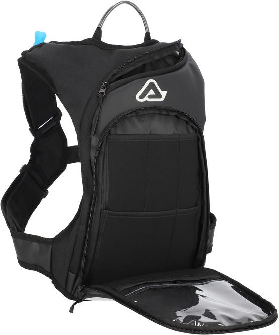 SATHER LOGO BACKPACK, BLACK/WHITE