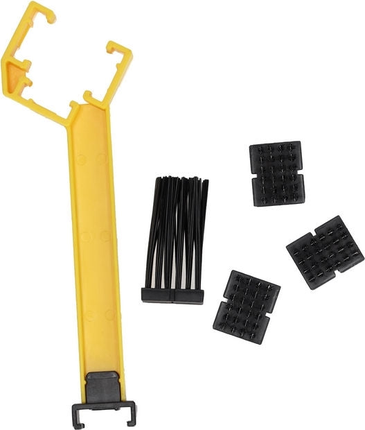 BRUSCIA CHAIN BRUSH, BLACK/YELLOW