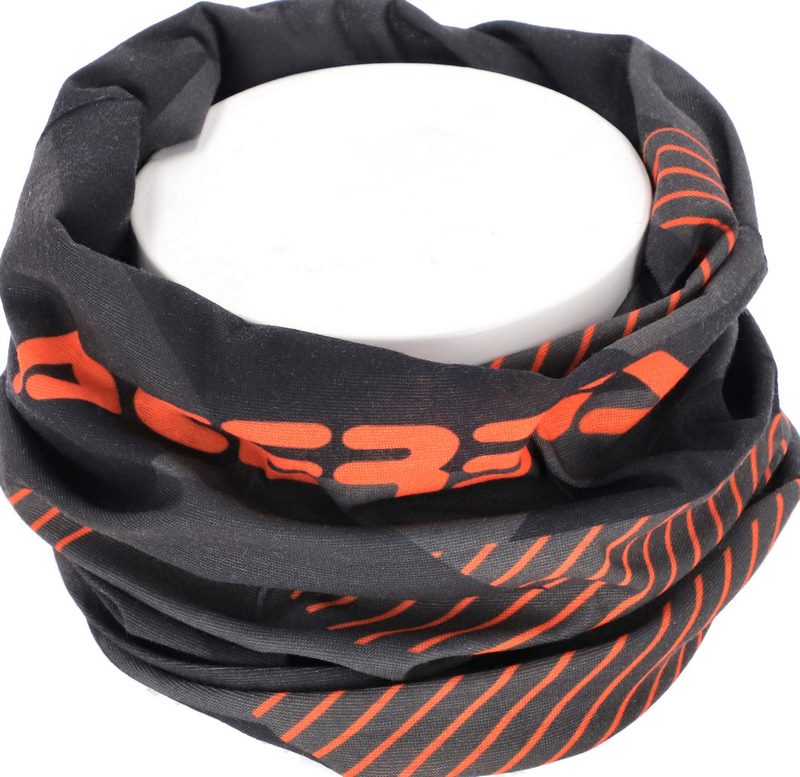 NECKWARMER REG, ORANGE/GREY