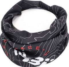 NECKWARMER REG, BLACK/RED