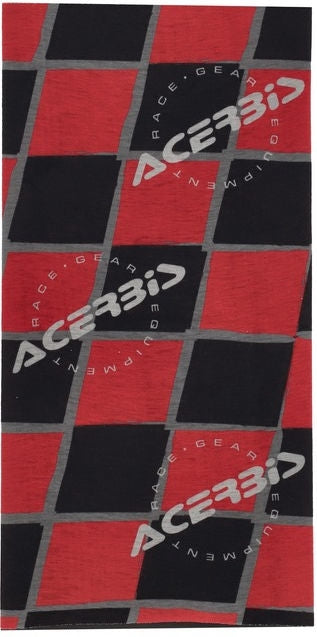 NECKWARMER REG, RED/BLACK