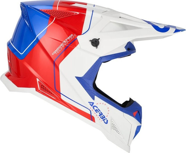 T711 HELMET, WHITE/BLUE/RED