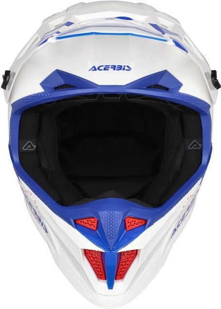 T711 HELMET, WHITE/BLUE/RED