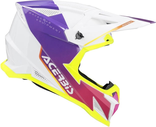 T711 HELMET, WHITE/PURPLE