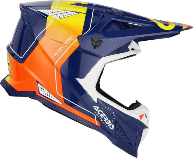 T711 HELMET, BLUE/ORANGE