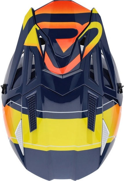 T711 HELMET, BLUE/ORANGE