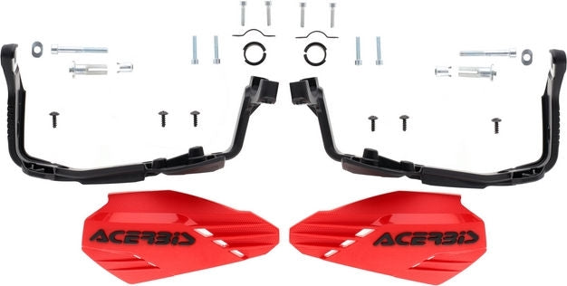 MOTO-X HANDGUARDS, RED/BLACK