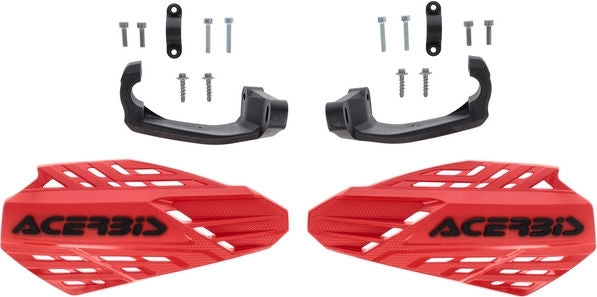 HANDGUARDS LINEAR VENTED, RED/BLACK
